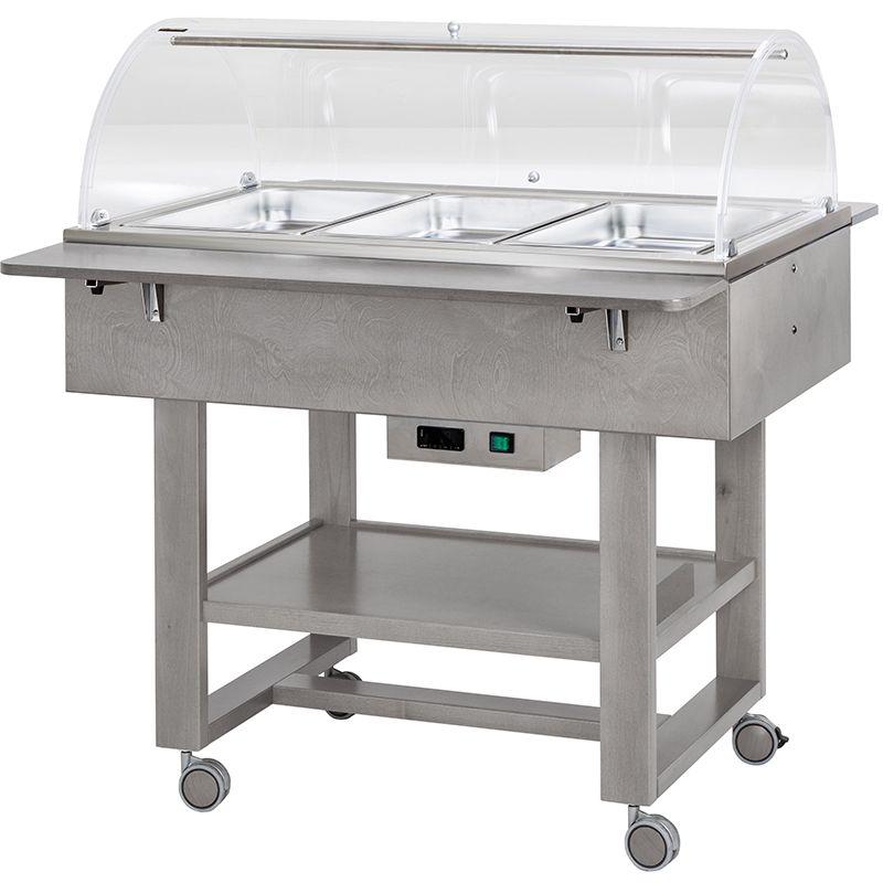 Vyhřívané gastrobufety - bain-marie CL2777NCE -popelavě šedá
