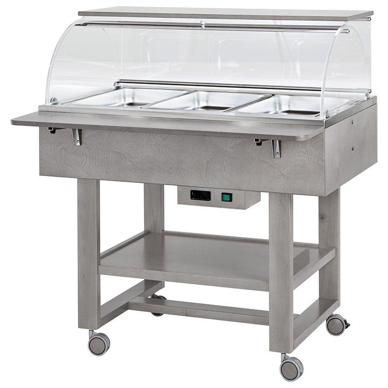 Vyhřívané gastrobufety - bain-marie CL2778NCE - popelavě šedá