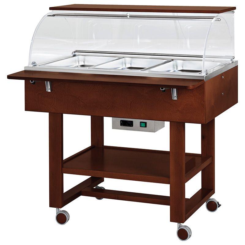 Vyhřívané gastrobufety - bain-marie CL2778NW -wenge