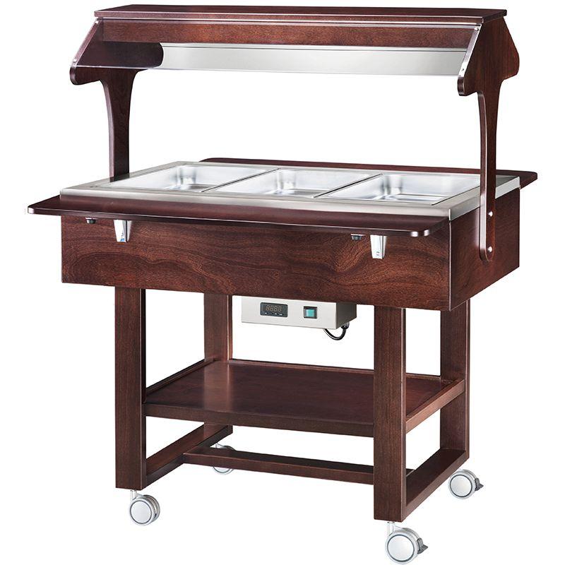 Vyhřívané gastrobufety - bain-marie CL2774NW - wenge