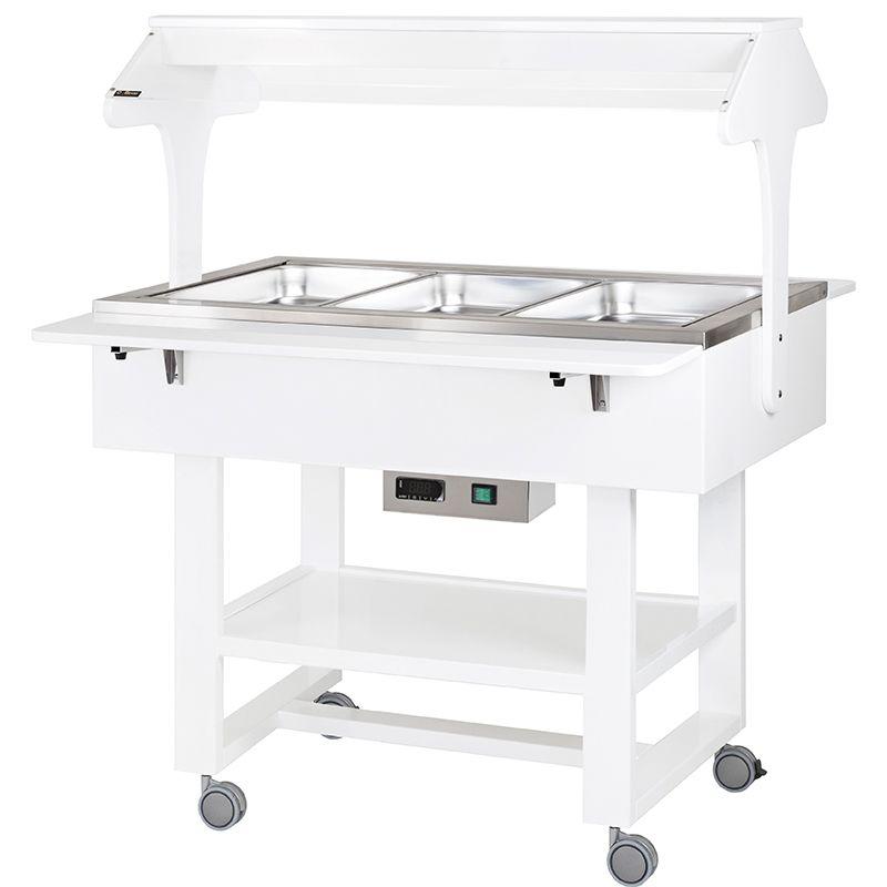 Vyhřívané gastrobufety - bain-marie CL2774NB -white