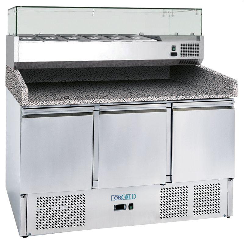 Chladicí pizza pulty - statické G-S903PZ-FC+VRX1400-330