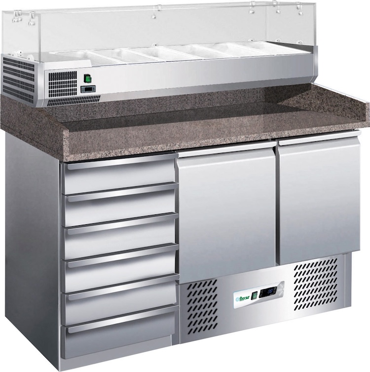 Chladicí pizza pulty - statické G-S903PZCAS