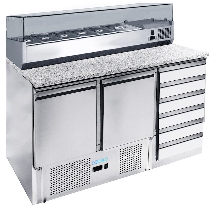 Chladicí pizza pulty - statické G-S903PZCAS-FC