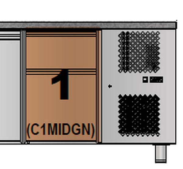 Zásuvkové moduly k pracovním stolům MID C1MIDGN