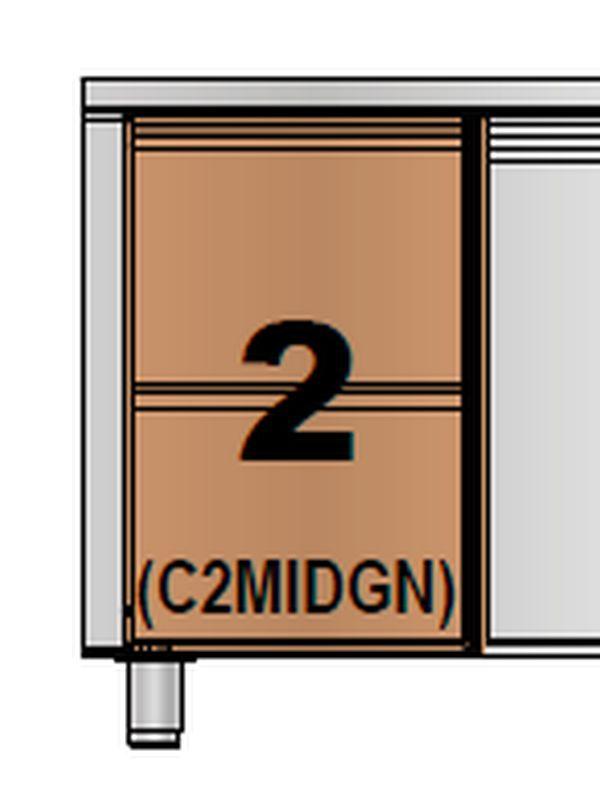 Zásuvkové moduly k pracovním stolům MID C2MIDGN