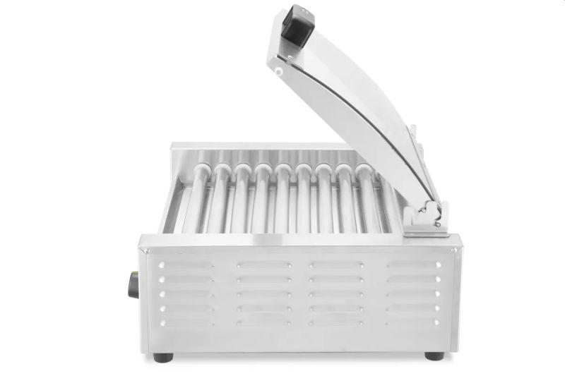 Gril na párky a klobásy – 2 zóny s energeticky úsporným krytem, HENDI, 220-240V/980W, 566x527x(H)259mm