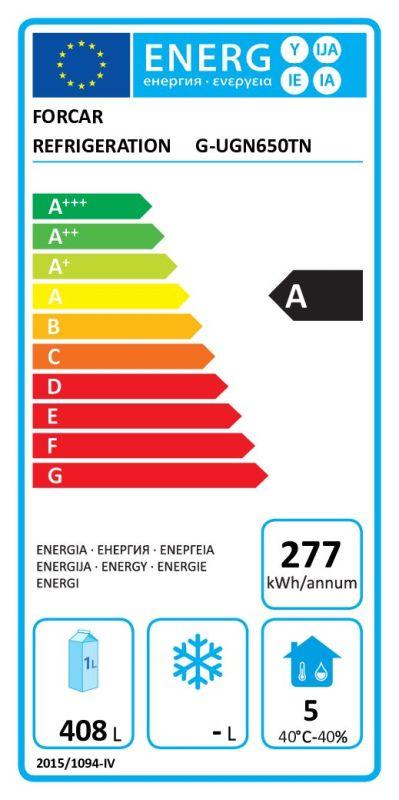 Chladicí skříň GN2/1 - ventilovaná G-UGN650TN