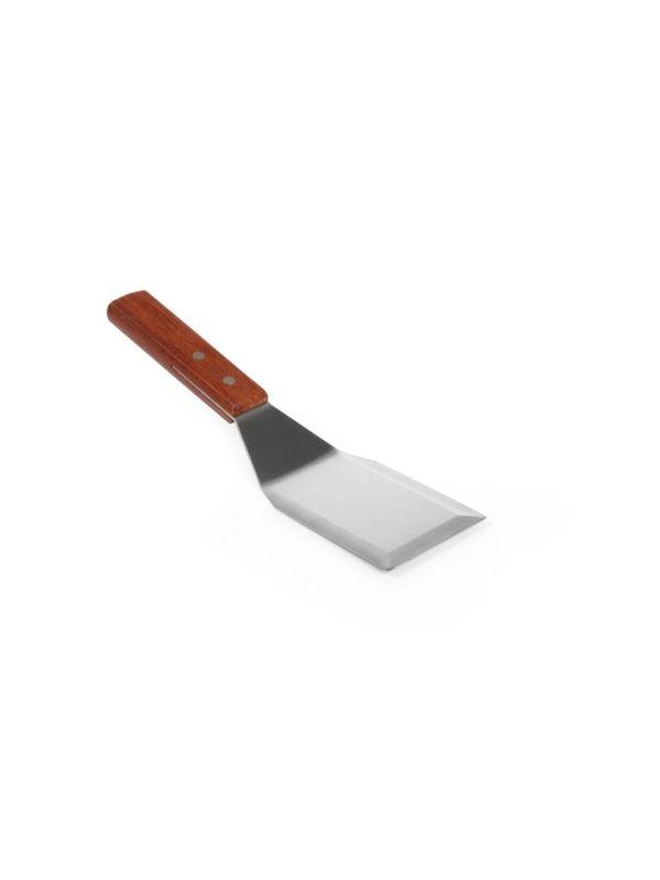 Obracečka na hamburgery s dřevěnou rukojetí