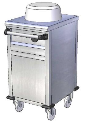 Pojízdný ohřívač talířů POT 1