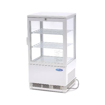 Chladnička s vitrínou 43 cm - 58 l - bílá