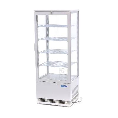 Chladnička s vitrínou 43 cm - 98 l - bílá