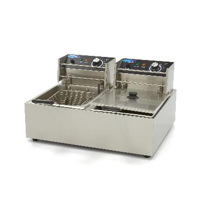 Fritéza 2 x 6 l - dvojitý koš Maxima