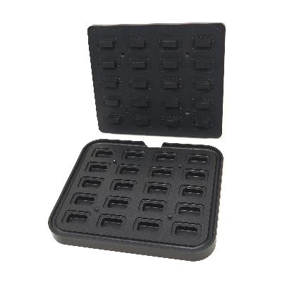 Forma na tartaletky - obdélník - 64x41/45x22 mm - 20 kusů