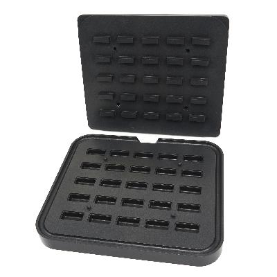 Forma na tartaletky - obdélník - 50x23/42x17 mm - 25 kusů