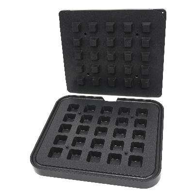 Forma na tartaletky - čtvercová - 39/29 mm - 25 kusů