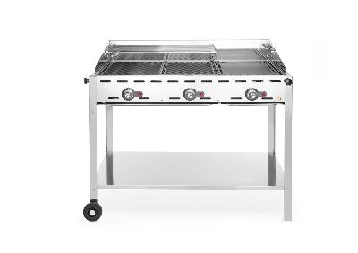3-hořákový gril Green Fire Profi Line, HENDI, Profi Line, 17,4kW, 1078x612x(H)825mm