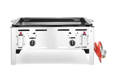 Plynová pánev Bake-Master Maxi, HENDI, 11,6kW, 650x540x(H)300mm 154618