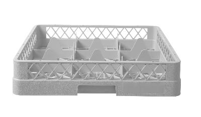 Koš na sklo 500 x 500 mm, HENDI, 9 přihrádek, 500x500x(H)104mm 877050