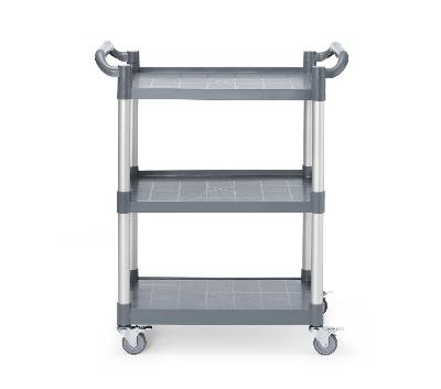 3-obalový polypropylenový servisní vozík, malý, AmerBox, 800x420x(H)945mm polypropylenový 810200