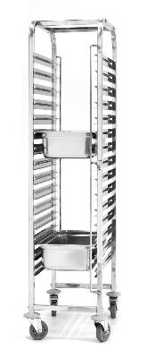 Vozík na přepravu nádob – 15x GN 1/1, HENDI, Profi Line, 440x610x(H)1710mm 810613