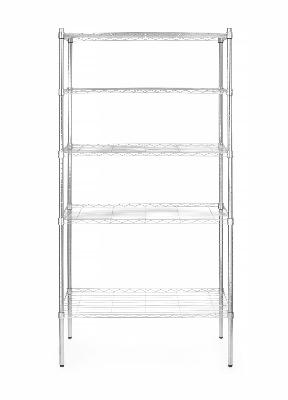 Skladovací stojan s 5 policiemi, HENDI, Chrome, 910x455x(H)1830mm s 5 policiemi 812204