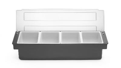 Box na přísady – 4 nádoby, BarUp, 480x150x(H)100mm