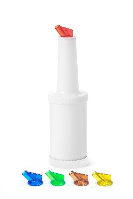 Barmanský dávkovač s vyměnitelnými koncovkami, BarUp, 0,8L, Bílá, ⌀90x(H)300mm