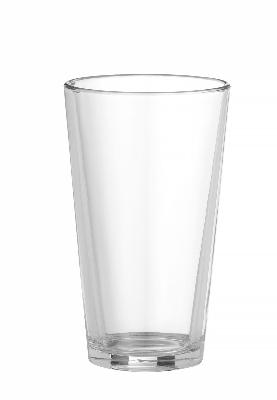 Pohár Boston shaker, BarUp, míchací skleněná nádoba, 0,45L, Průhledná, ⌀85x(H)147mm