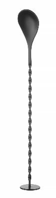 Barová lžíce s drtičem, BarUp, Černá, 280x35mm