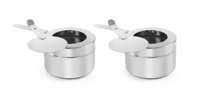 Zásobník na hořákovou pastu – 2 ks., HENDI, 2 ks, ⌀90x(H)60mm 470527