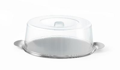 Kulatý tác s krytem, HENDI, ⌀300x(H)110mm na dort s poklopem 980101