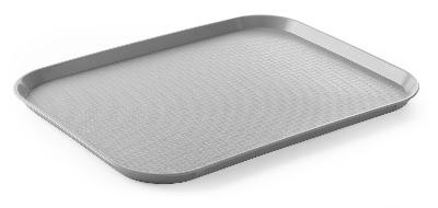 Polypropylenový podnos Fast Food – velký, AmerBox, Světlešedá, 350x450x(H)20mm Světlešedá, 350x450x(H)20mm,