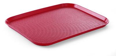 Polypropylenový podnos Fast Food – velký, AmerBox, Červená, 350x450x(H)20mm Červená, 350x450x(H)20mm