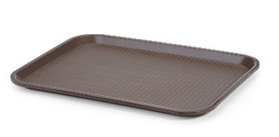 Polypropylenový podnos Fast Food – střední, AmerBox, Hnědá, 305x415x(H)20mm Hnědá, 305x415x(H)20mm