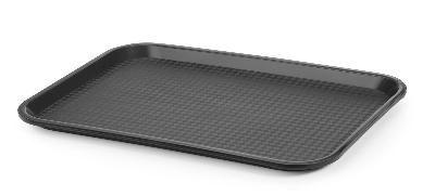 Polypropylenový podnos Fast Food – střední, AmerBox, Černá, 305x415x(H)20mm Černá, 305x415x(H)20mm