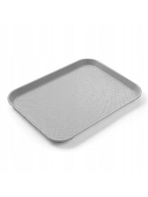 Polypropylenový podnos Fast Food – malý, AmerBox, Světle šedá, 265x345x(H)20mm Světle šedá, 265x345x(H)20mm,