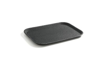 Polypropylenový servírovací podnos, protiskluzový, podélný, černý, HENDI, GN 1/1, 530x325mm GN 1/1, 530x325mm, 878101