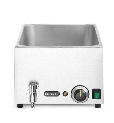 Ranger Ohřívač Bain-Marie s odtokovým kohoutkem, HENDI, GN 1/1, 230V/1000W, 576x334x(H)241mm 238912