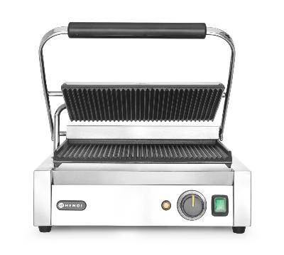 Kontaktní gril Panini, HENDI, rýhovaný vrch a spodek, 230V/2200W, 430x375x(H)216mm PANINI 263655