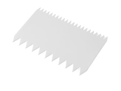 Podélná cukrářská stěrka hřeben – sada 6 ks, HENDI, 6 ks, 110x72mm zubaté okraje 554173