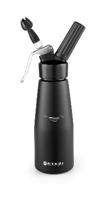Láhev na šlehačku, HENDI, Kitchen Line, 0,5L, Černá, ⌀80x(H)260mm KitchenLine černá 588420