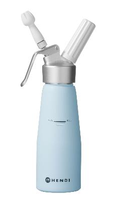 Láhev na šlehačku, HENDI, 0,5L, Pastelově modrá, ⌀80x(H)260mm, 0,5L, modrá, Kód: 975862