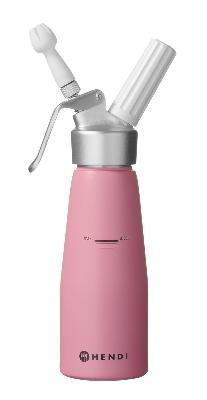 Láhev na šlehačku, HENDI, 0,5L, Pastelově růžová, ⌀80x(H)260mm 0,5L, fialová, Kód: 975886