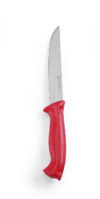 Nože HACCP červené barvy – na surové maso, HENDI, Červená, (L)285mm červený, Kód: 842423