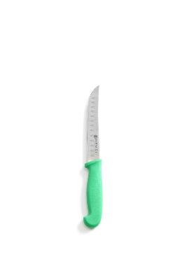 Univerzální nůž s kulatou ocílkou, HENDI, dlouhý, zelený, (L)230mm, Kód: 842317
