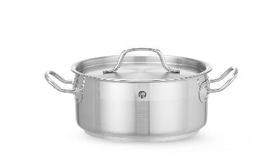 Nízký hrnec – s poklicí, HENDI, Profi Line, 2,8L, ⌀200x(H)90mm ProfiLine 830208