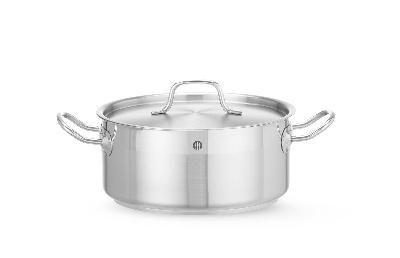 Nízký hrnec – s poklicí, HENDI, Profi Line, 4,8L, ⌀240x(H)105mm ProfiLine 830406