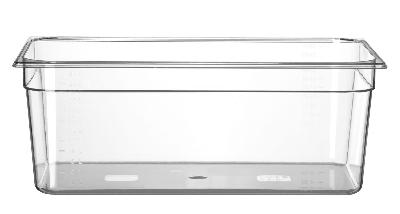 Nádoba GN 1/1, HENDI, Profi Line, GN 1/1, 24L, Průhledná, 530x325x(H)200mm Kód: 861202