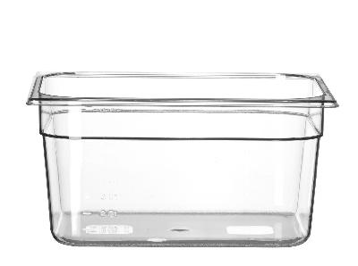 Nádoba GN 1/2, HENDI, Profi Line, GN 1/2, 9,5L, Průhledná, 325x265x(H)150mm Kód: 861417